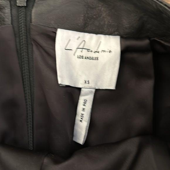 L”academie Leather Skirt - the Laurel - Picture 2 of 4